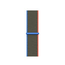 Loop Type Sport Watch Band For Apple Watch Series 7 45mm / 6 & SE & 5 & 4 44mm / 3 & 2 & 1 42mm(Olive)