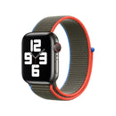 Loop Type Sport Watch Band For Apple Watch Series 7 45mm / 6 & SE & 5 & 4 44mm / 3 & 2 & 1 42mm(Olive)