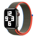 Loop Type Sport Watch Band For Apple Watch Series 7 45mm / 6 & SE & 5 & 4 44mm / 3 & 2 & 1 42mm(Olive)