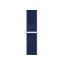 Loop Type Sport Watch Band For Apple Watch Series 7 45mm / 6 & SE & 5 & 4 44mm / 3 & 2 & 1 42mm(Dark Sea Blue)