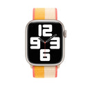 Loop Type Sport Watch Band For Apple Watch Series 7 45mm / 6 & SE & 5 & 4 44mm / 3 & 2 & 1 42mm (Beige White)