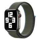 Loop Type Sport Watch Band For Apple Watch Series 7 45mm / 6 & SE & 5 & 4 44mm / 3 & 2 & 1 42mm(Dark Olive Green)