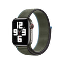 Loop Type Sport Watch Band For Apple Watch Series 7 45mm / 6 & SE & 5 & 4 44mm / 3 & 2 & 1 42mm(Dark Olive Green)