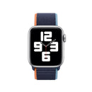 Loop Type Sport Watch Band For Apple Watch Series 7 45mm / 6 & SE & 5 & 4 44mm / 3 & 2 & 1 42mm(Dark Navy Blue)