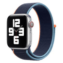 Loop Type Sport Watch Band For Apple Watch Series 7 45mm / 6 & SE & 5 & 4 44mm / 3 & 2 & 1 42mm(Dark Navy Blue)