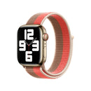 Loop Type Sport Watch Band For Apple Watch Series 7 45mm / 6 & SE & 5 & 4 44mm / 3 & 2 & 1 42mm (Pomelo Pink Wheat)