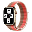 Loop Type Sport Watch Band For Apple Watch Series 7 45mm / 6 & SE & 5 & 4 44mm / 3 & 2 & 1 42mm (Pomelo Pink Wheat)