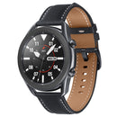 For Samsung Galaxy Watch 3 45mm Smart Watch Rhombus Texture Bezel Ring(Black)