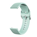 20mm Vertical Texture Silicone Watch Band(Emerald Green)