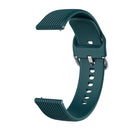 20mm Vertical Texture Silicone Watch Band(Olive Green)