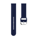 20mm Vertical Texture Silicone Watch Band(Navy Blue)