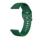 20mm Vertical Texture Silicone Watch Band(Army Green)