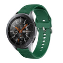 20mm Vertical Texture Silicone Watch Band(Army Green)