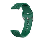 20mm Vertical Texture Silicone Watch Band(Dark Green)
