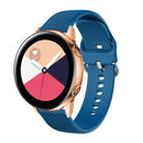 20mm Vertical Texture Silicone Watch Band(Rock Blue)