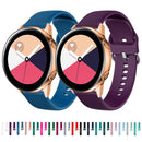 20mm Vertical Texture Silicone Watch Band(Light Purple)