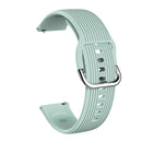 22mm Vertical Texture Silicone Watch Band(Emerald Green)