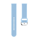 22mm Vertical Texture Silicone Watch Band(Light Blue)