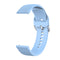 22mm Vertical Texture Silicone Watch Band(Light Blue)