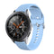 22mm Vertical Texture Silicone Watch Band(Light Blue)