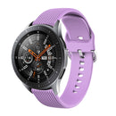 22mm Vertical Texture Silicone Watch Band(Light Purple)