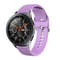 22mm Vertical Texture Silicone Watch Band(Light Purple)