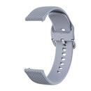 22mm Vertical Texture Silicone Watch Band(Grey)