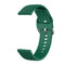 22mm Vertical Texture Silicone Watch Band(Dark Green)