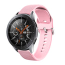 22mm Vertical Texture Silicone Watch Band(Pink)