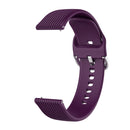 22mm Vertical Texture Silicone Watch Band(Purple)