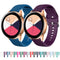 22mm Vertical Texture Silicone Watch Band(Rose Red)