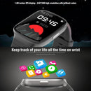 CS169 1.69 inch IPS Screen 5ATM Waterproof Sport Smart Watch, Support Sleep Monitoring / Heart Rate Monitoring / Sport Mode / Incoming Call & Information Reminder(Black)