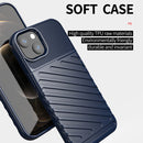 Thunderbolt Shockproof TPU Soft Case For iPhone 13(Black)