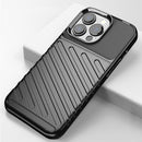 Thunderbolt Shockproof TPU Soft Case For iPhone 13 Pro(Black)