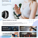CS253 1.57 inch TFT Touch Screen 5ATM Waterproof Smart Watch, Support Sleep Monitoring / Heart Rate Monitoring / Sport Mode / Incoming Call & Information Reminder(Black)