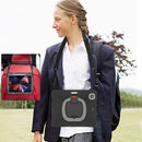 Silicone + PC Protective Tablet Case with Holder & Shoulder Strap For iPad Pro 12.9 2021(Black+Grey)