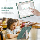 3-Layer Protection Screen Frame + PC + Silicone Shockproof Combination Tablet Case with Holder For iPad Pro 11 2021 / 2020 / 2018(Emerald Green)