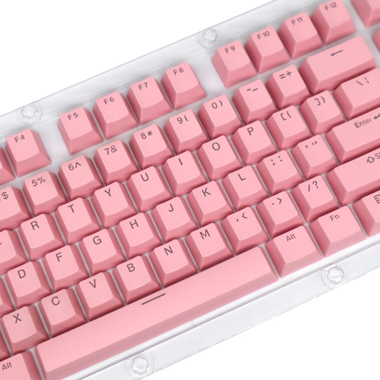 HXSJ P9 104 Keys PBT Color Mechanical Keyboard Keycaps(Pink)