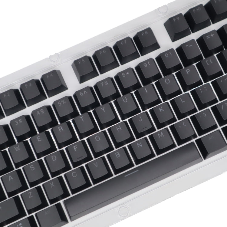 HXSJ P9 104 Keys PBT Color Mechanical Keyboard Keycaps(Black)