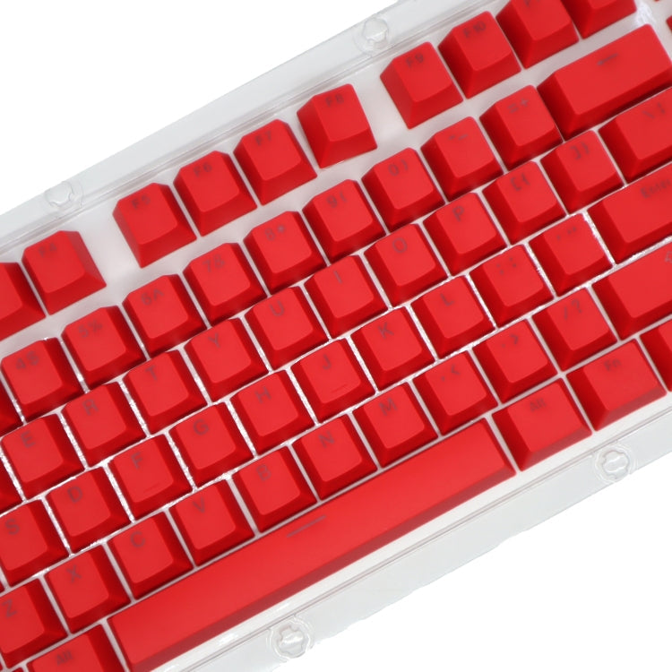 HXSJ P9 104 Keys PBT Color Mechanical Keyboard Keycaps(Red)