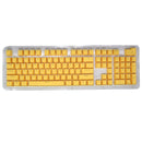 HXSJ P9 104 Keys PBT Color Mechanical Keyboard Keycaps(Yellow)