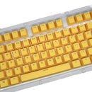 HXSJ P9 104 Keys PBT Color Mechanical Keyboard Keycaps(Yellow)