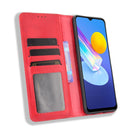 For vivo Y72 5G / iQOO Z3 5G Magnetic Buckle Retro Crazy Horse Texture Horizontal Flip Leather Case with Holder & Card Slots & Photo Frame(Red)