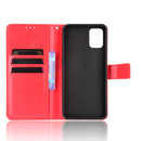 For Umidigi A11 Crazy Horse Texture Horizontal Flip Leather Case with Holder & Card Slots & Lanyard(Red)