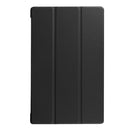 For Amazon Kindle Fire HD 10 2017 / 2019Custer Texture Horizontal Flip Leather Case with Three-folding Holder & Sleep / Wake-up Function(Black)