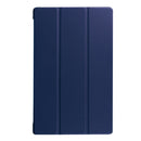 For Amazon Kindle Fire HD 10 2017 / 2019Custer Texture Horizontal Flip Leather Case with Three-folding Holder & Sleep / Wake-up Function(Dark Blue)
