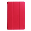 For Amazon Kindle Fire HD 10 2017 / 2019Custer Texture Horizontal Flip Leather Case with Three-folding Holder & Sleep / Wake-up Function(Red)