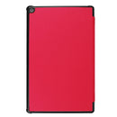 For Amazon Kindle Fire HD 10 2017 / 2019Custer Texture Horizontal Flip Leather Case with Three-folding Holder & Sleep / Wake-up Function(Red)