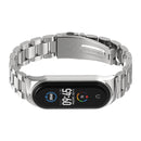 For Xiaomi Mi Band 6 / 5 / 4 / 3 Mijobs CS Metal Three Bead Stainless Steel Watch Band(Silver)