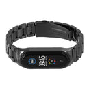For Xiaomi Mi Band 6 / 5 / 4 / 3 Mijobs CS Metal Three Bead Stainless Steel Watch Band(Black)